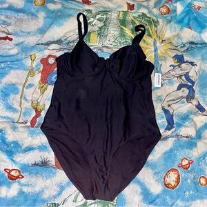 Old Navy Black Plus Size One Piece Bathing Suit
